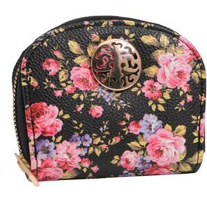 Rebecca and Rifka Floral Round Accordion Wallet